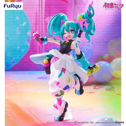 Furyu Hatsune Miku Trio Try It Miku Paint Girl 19 cm PVC Statue - Thumbnail