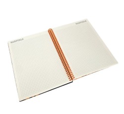 Garfıeld Unıversıty Spiralli Sert Kapak Kareli Defter - Thumbnail