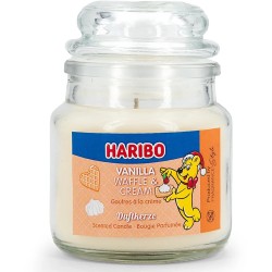 Haribo 3'lü Kokulu Mum Seti Winter Cherry Fluffy Clouds Vanilla Waffle and Cream - Thumbnail