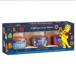 Haribo - Haribo 3'lü Kokulu Mum Seti Winter Fun Christmas Bakery Cozy Home