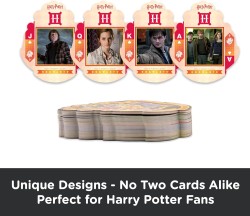 Harry Potter - Hogwarts Arması Şekilli İskambil Kağıdı - Thumbnail
