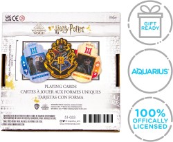 Harry Potter - Hogwarts Arması Şekilli İskambil Kağıdı - Thumbnail