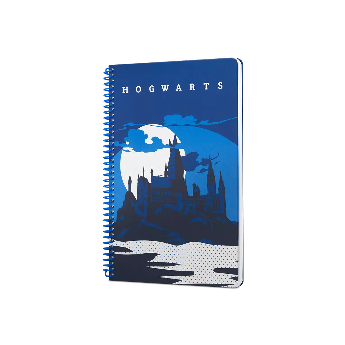 Harry Potter Hogwarts Spiralli Defter Lacivert - Thumbnail