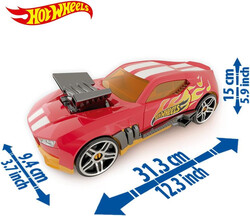 Hot Wheels 2 in 1 Race N'Haul Car Storage Case Kırmızı - Thumbnail