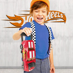 Hot Wheels 2 in 1 Race N'Haul Car Storage Case Kırmızı - Thumbnail
