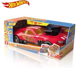 Hot Wheels 2 in 1 Race N'Haul Car Storage Case Kırmızı - Thumbnail