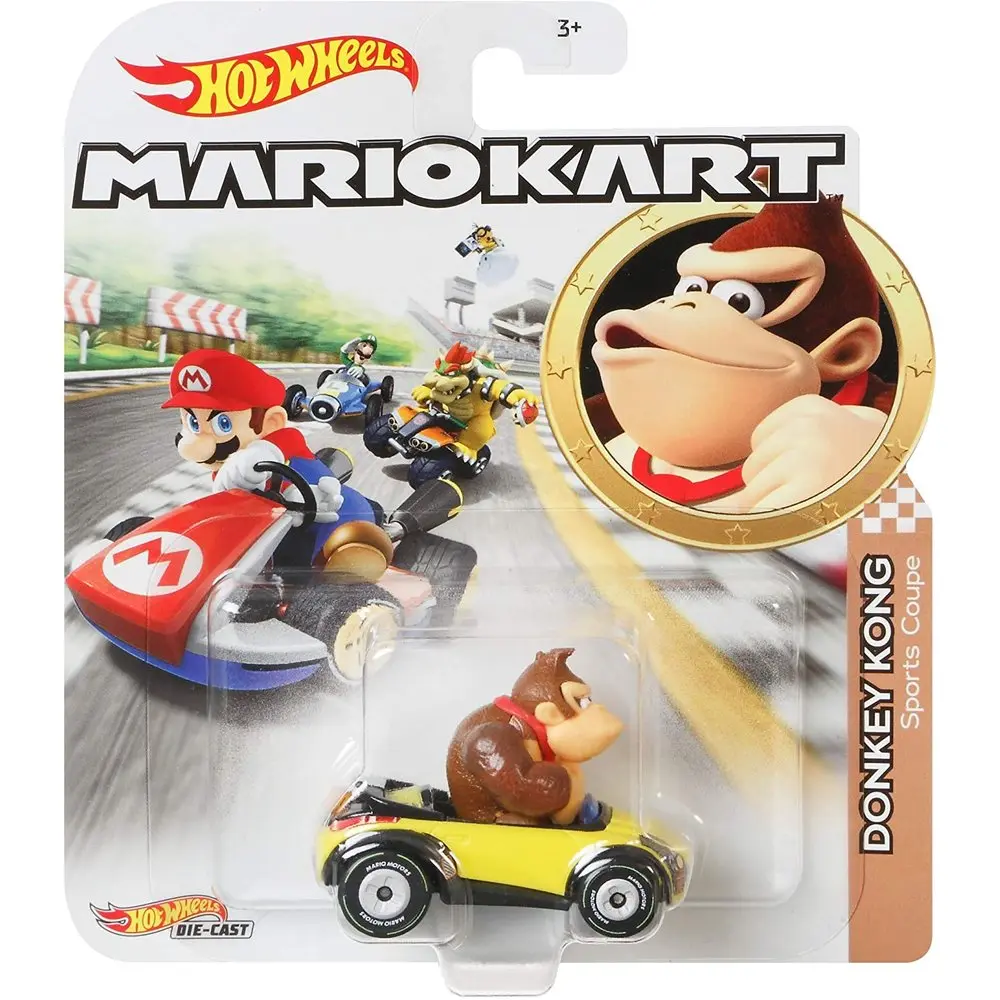 Hot Wheels Mario Kart Donkey Kong Sports Coupe - Thumbnail