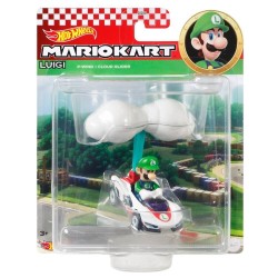 Hot Wheels Mario Kart Luigi P-Wing and Cloud Glider - Thumbnail