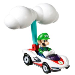 Hot Wheels Mario Kart Luigi P-Wing and Cloud Glider - Thumbnail