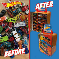 Hot Wheels Metal Car Case 18 Araç Kapasiteli Kırmızı - Thumbnail