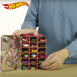 Hot Wheels Metal Car Case 18 Araç Kapasiteli Kırmızı - Thumbnail