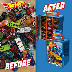 Hot Wheels Metal Car Case 18 Araç Kapasiteli Mavi - Thumbnail