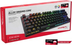 HyperX Alloy Origins Core Mekanik Klavye İngilizce Red Switch Tkl 4p5p3aa - Thumbnail