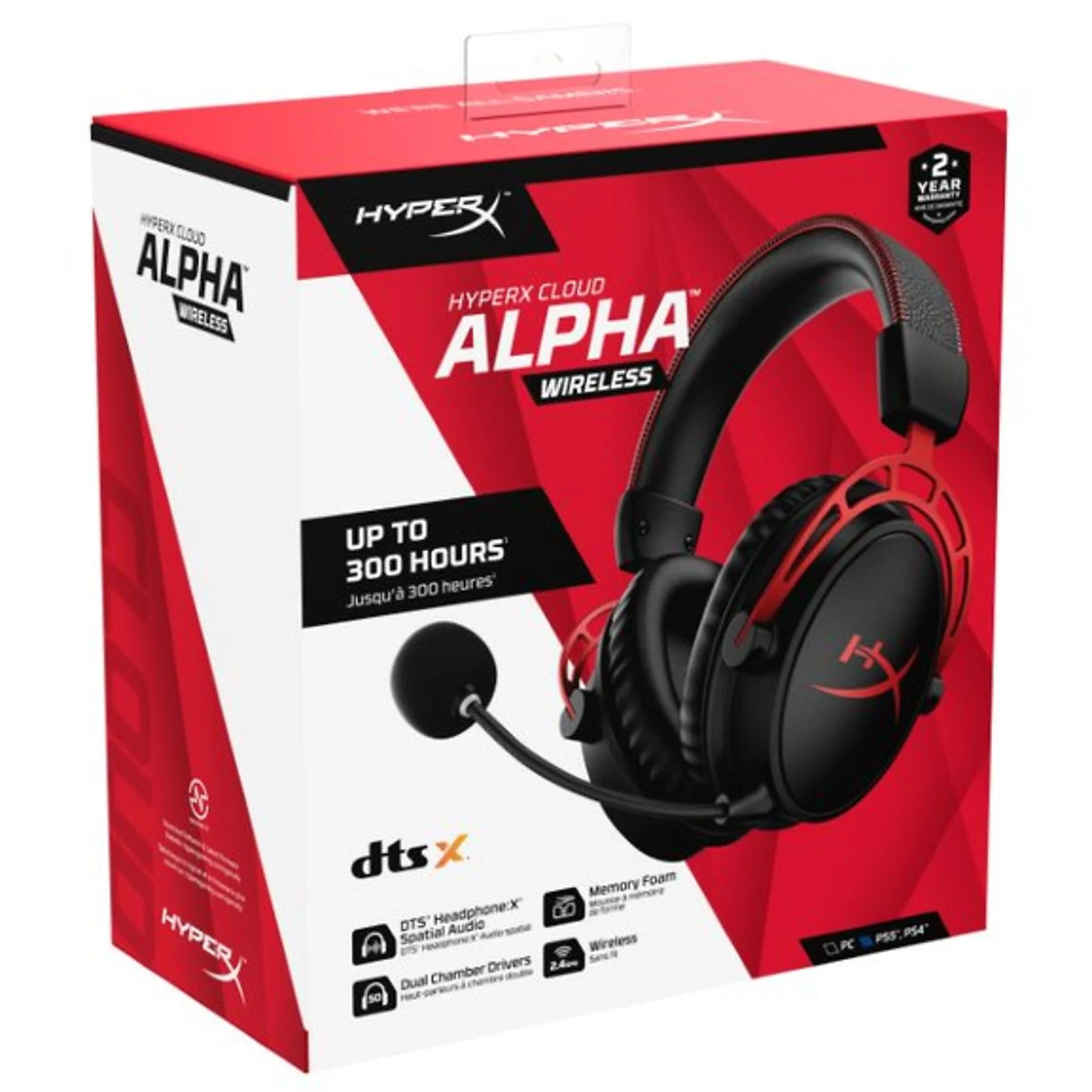 HyperX Alpha Kablosuz DTS X Oyuncu Kulaklığı - Thumbnail