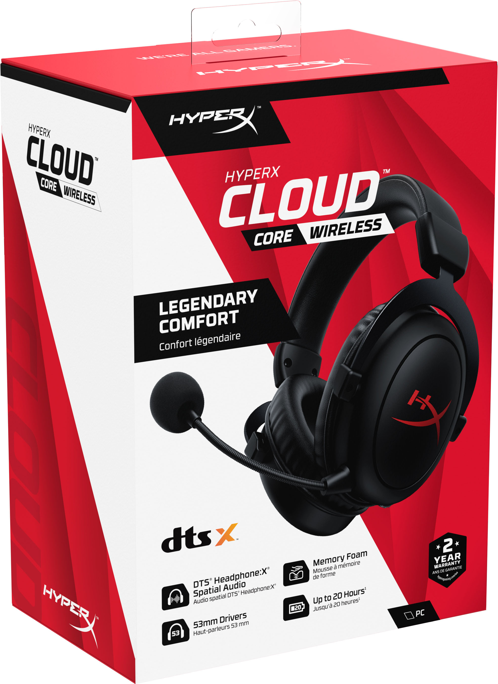 HyperX Cloud Core Wireless DTS Gaming Kulaklık