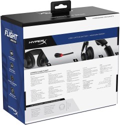 HyperX Cloud Flight Wireless For Ps5 and Ps4 Gaming Headset HHSF1-GA-BK/G - Thumbnail