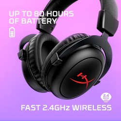 HyperX Cloud II Core Wireless Kablosuz Kulak Üstü Oyuncu Kulaklığı 4P4F2AA - Thumbnail