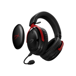 HyperX Cloud III S 2.4 Ghz Wireless + Bluetooth Dts X Oyuncu Kulaklığı Kırmızı A59Z0AA - Thumbnail