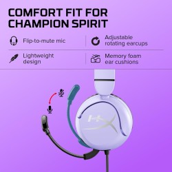 HyperX Cloud Mini Lavender Oyuncu Kulaklığı - Thumbnail