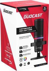 HyperX Duocast RGB Siyah Mikrofon - Thumbnail