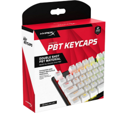 HyperX PBT Keycaps Double Shot İngilizce UK Beyaz Tuş Takımı - Thumbnail