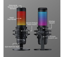 HyperX Quadcast S RGB Mikrofon HMIQ1S-XX-RG/G - Thumbnail