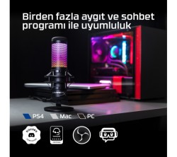 HyperX Quadcast S RGB Mikrofon HMIQ1S-XX-RG/G - Thumbnail