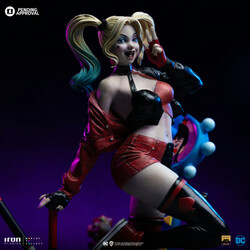Iron Studios DC Universe Gotham City Sirens Harley Quinn 1 10 Art Scale Deluxe Statue - Thumbnail