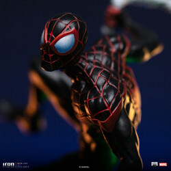 Iron Studios Marvel Spiderman vs Villains Diorama 1 10 Art Scale Miles Morales Statue - Thumbnail