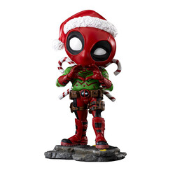 Iron Studios - Iron Studios Minico Marvel Comics Holiday Deadpool Statue
