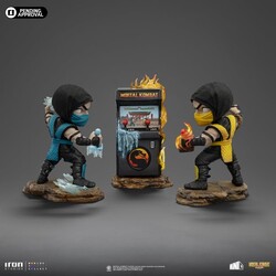 Iron Studios Minico Mortal Kombat 2024 Event Exclusive Scorpion vs Subzero Arcade Set - Thumbnail
