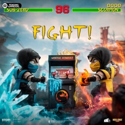 Iron Studios Minico Mortal Kombat 2024 Event Exclusive Scorpion vs Subzero Arcade Set - Thumbnail