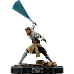 Iron Studios Star Wars Clone Wars Obi Wan Kenobi 1 10 Art Scale Statue - Thumbnail