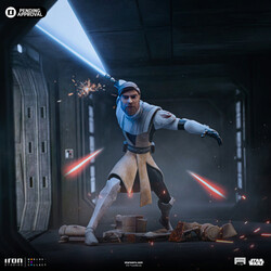Iron Studios Star Wars Clone Wars Obi Wan Kenobi 1 10 Art Scale Statue - Thumbnail