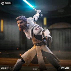 Iron Studios Star Wars Clone Wars Obi Wan Kenobi 1 10 Art Scale Statue - Thumbnail
