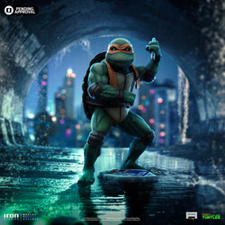 Iron Studios Teenage Mutant Ninja Turtles Movie Michelangelo 1 10 Art Scale Statue - Thumbnail