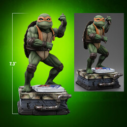 Iron Studios Teenage Mutant Ninja Turtles Movie Michelangelo 1 10 Art Scale Statue - Thumbnail