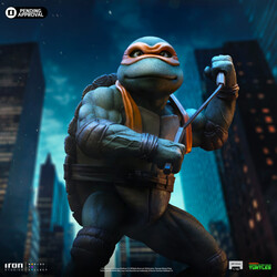 Iron Studios Teenage Mutant Ninja Turtles Movie Michelangelo 1 10 Art Scale Statue - Thumbnail