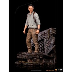 Iron Studios Uncharted Movie Nathan Drake 1 10 Deluxe Statue - Thumbnail