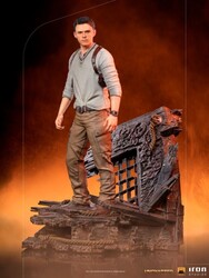 Iron Studios Uncharted Movie Nathan Drake 1 10 Deluxe Statue - Thumbnail