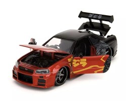 Jada Toys 1 24 Godzilla 2002 Nissan Skyline GTR R34 - Thumbnail