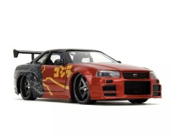 Jada Toys 1 24 Godzilla 2002 Nissan Skyline GTR R34 - Thumbnail