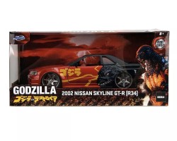 Jada Toys 1 24 Godzilla 2002 Nissan Skyline GTR R34 - Thumbnail