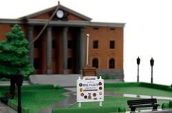 Jada Toys Back to the Future Clock Tower Nano Scene Diorama - Thumbnail