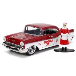 Jada Toys Christmas Themed 1961 Chevy Impala 1:32 Ölçek Die Cast Metal Araba, Figürlü - Thumbnail