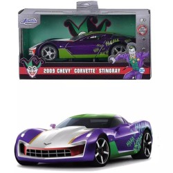 Jada Toys - Jada Toys DC Joker 2009 Chevy Corvette Stingray 1 32