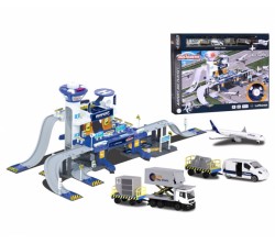 Dickie - Majorette Creatix Havalimanı Lufthansa + 5 Araç 212050018