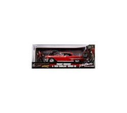 Jada Toys A Nightmare on Elm Street Die Cast 1958 Cadillac Metal Araç ve Freddy Krueger Figür 1:24 - Thumbnail