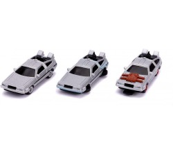 Jada Toys Die-Cast Geleceğe Dönüş Zaman Makinası Mini 3'lü Set - Thumbnail
