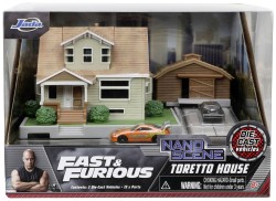 Jada Toys Fast and Furios Nano Doms House Display Diorama - Thumbnail